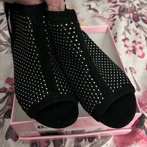 Elegant Black Studded Heels